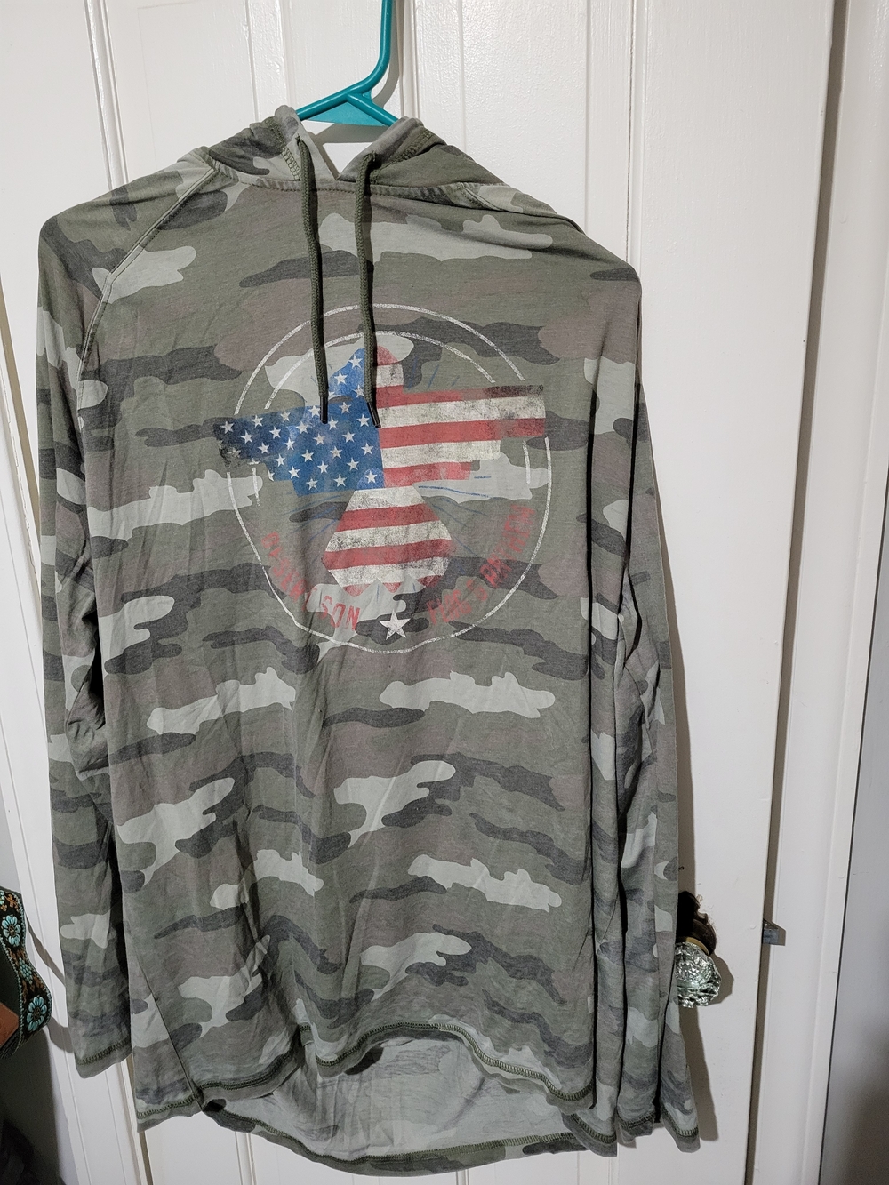 Desert Son Camo Hooded Long Sleeve Tee with Graphic